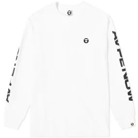 AAPE Long Sleeve Logo Arm T-ShirtWhite