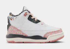 Air Jordan 3 Retro Ivory Infant Toddler Lifestyle Shoes (White/Anthracite/Red/Sail)