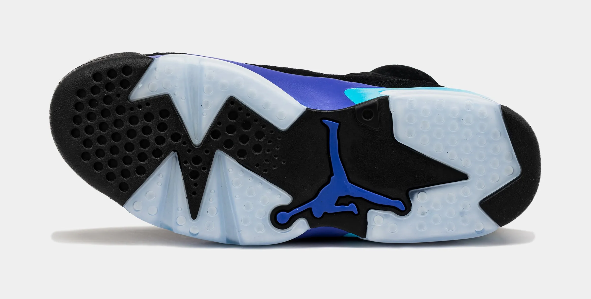 Air Jordan 6 Retro Aqua Mens Lifestyle Shoes (Black/Aquatone/Bright Concord)