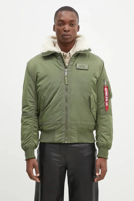 Alpha Industries jacket B15-3 men's green color 198122