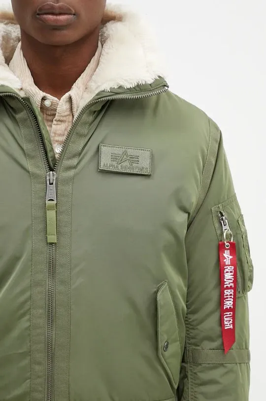 Alpha Industries jacket B15-3 men's green color 198122