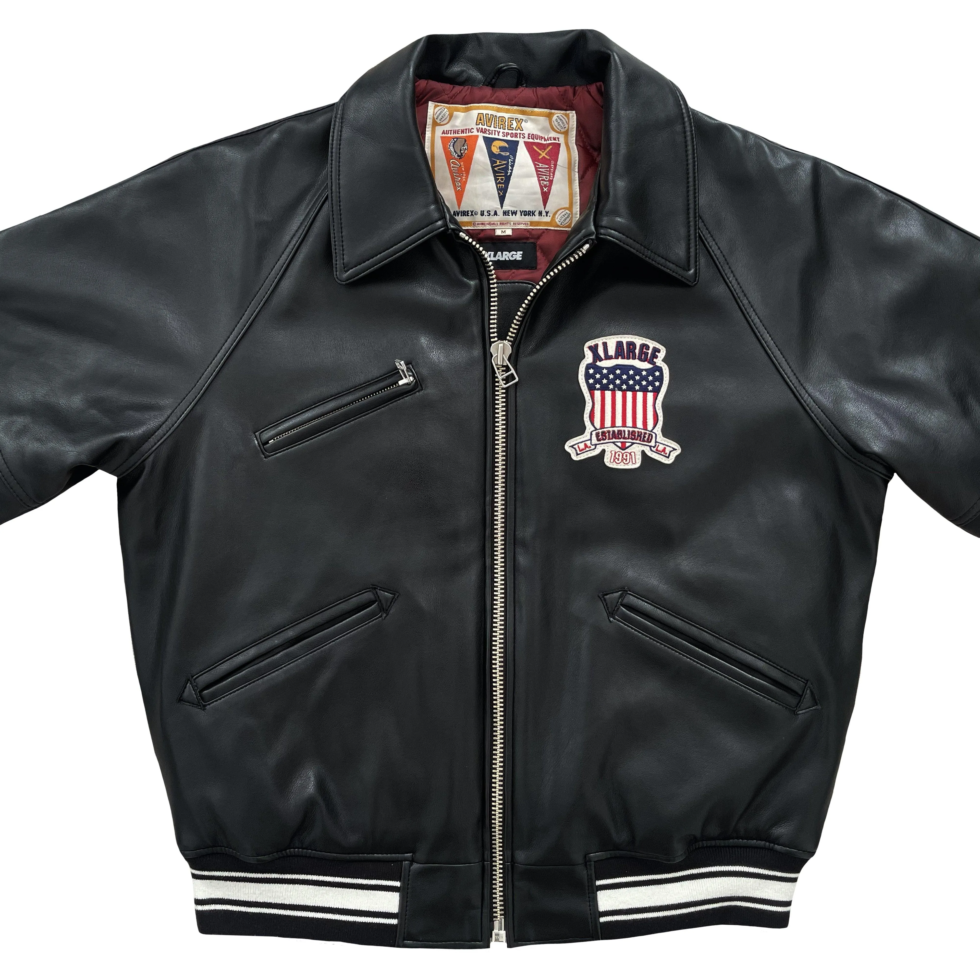 Avirex Icon Leather Varsity Jacket