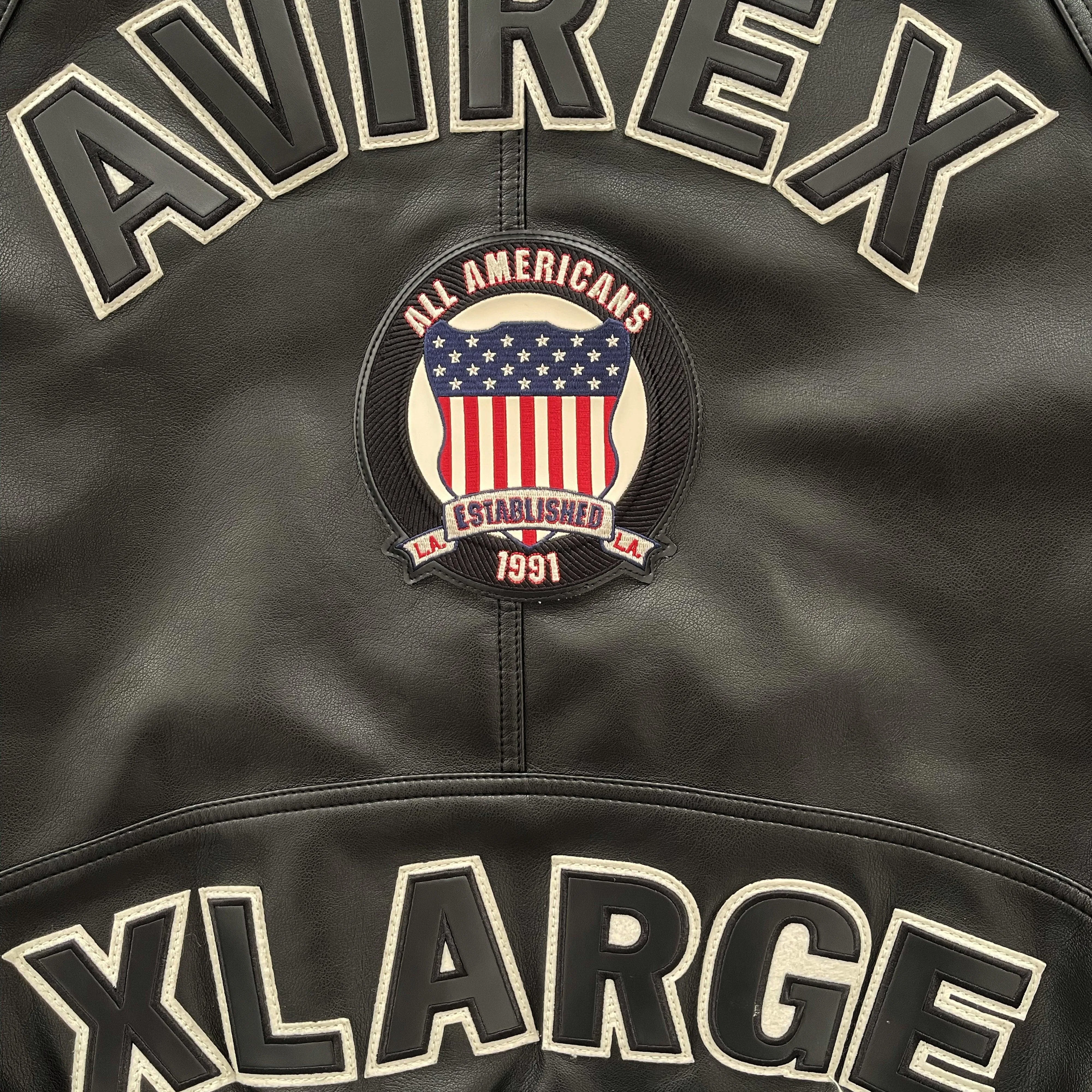 Avirex Icon Leather Varsity Jacket