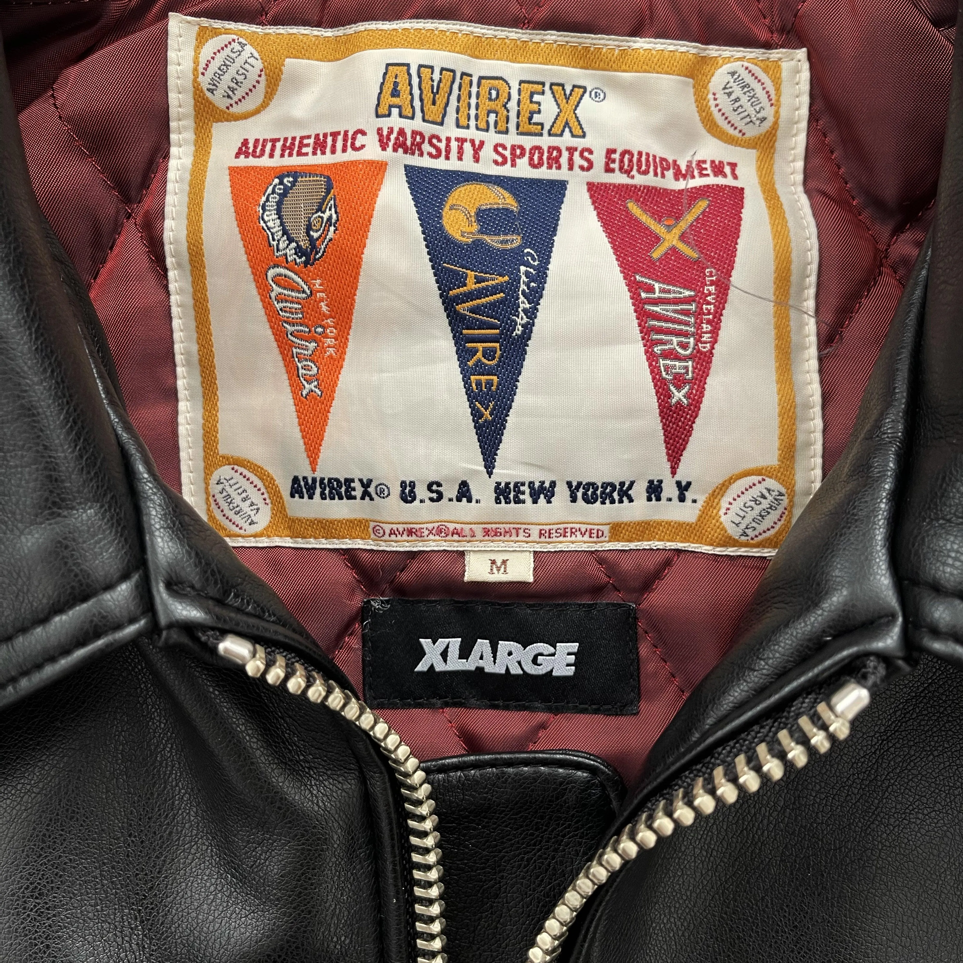 Avirex Icon Leather Varsity Jacket