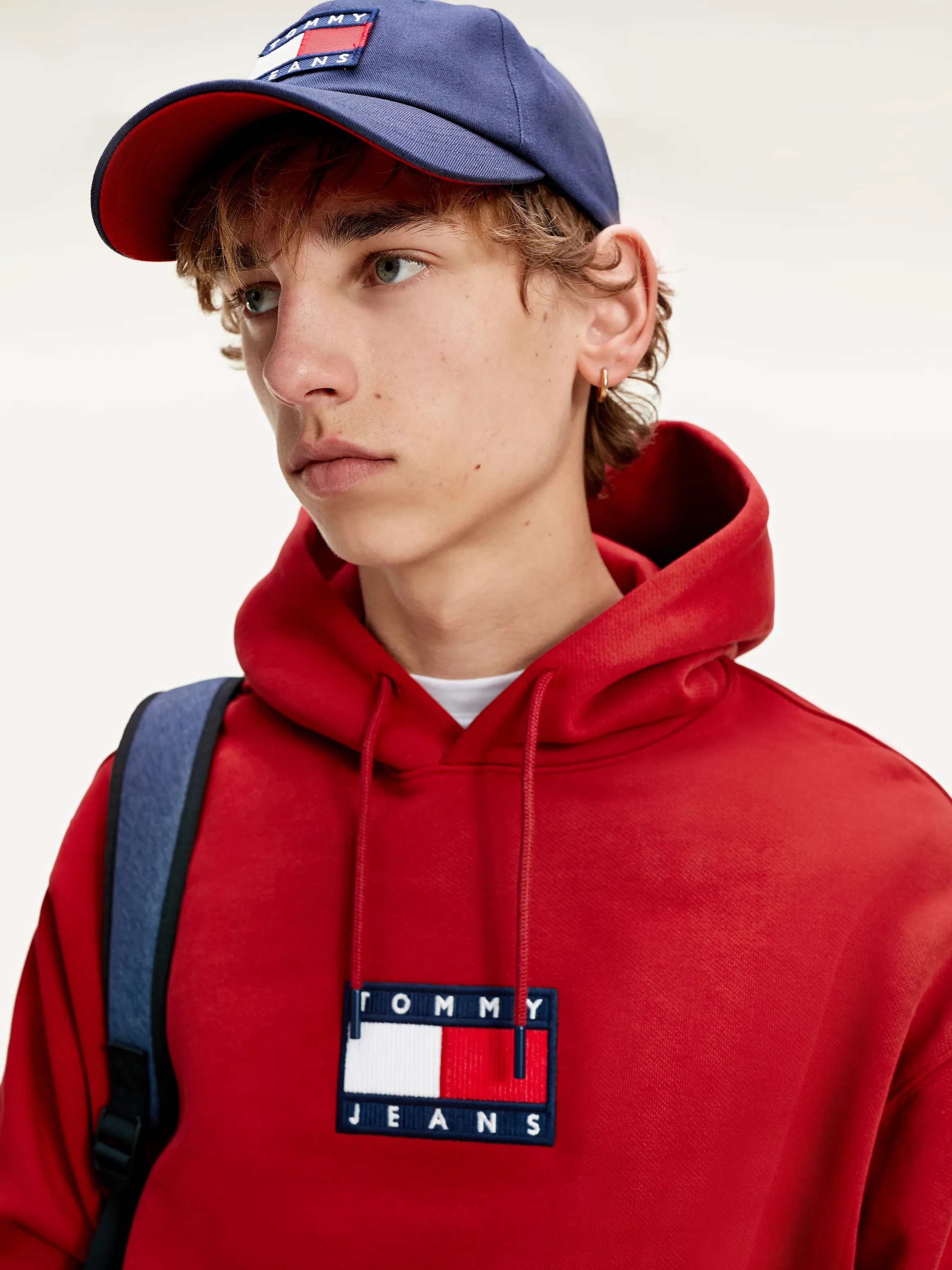 Badge Organic Cotton Fleece Hoody | Sweatshirts & Hoodies | Tommy Hilfiger