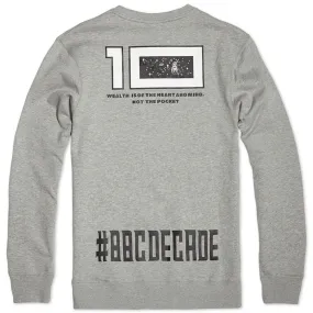 Billionaire Boys Club 10th Anniversary CrewneckHeather Grey