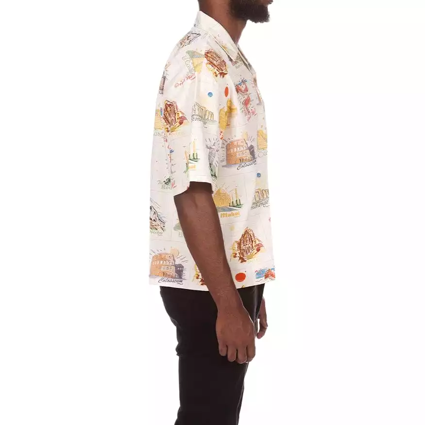 Billionaire Boys Club BB Globetrotter SS Woven Shirt (Gardenia) 841-2601