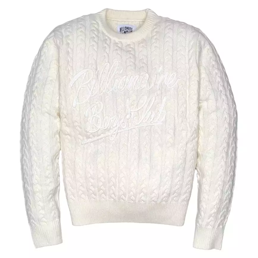 Billionaire Boys Club BB Signature Sweater (Gardenia) 831-9500