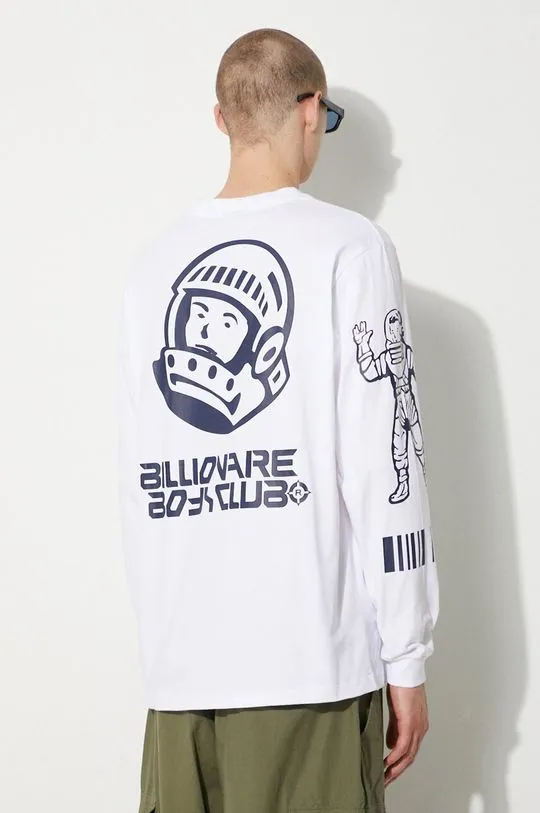 Billionaire Boys Club cotton longsleeve top Multi Graphic Longsleeve white color with a print B24251