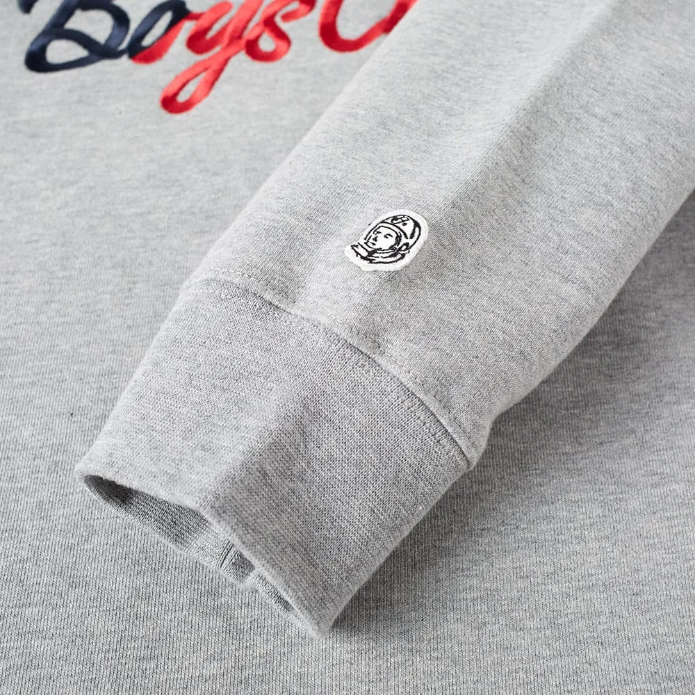 Billionaire Boys Club Script Embroidered Crew NeckHeather Grey