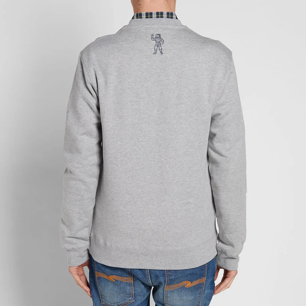 Billionaire Boys Club Script Embroidered Crew NeckHeather Grey