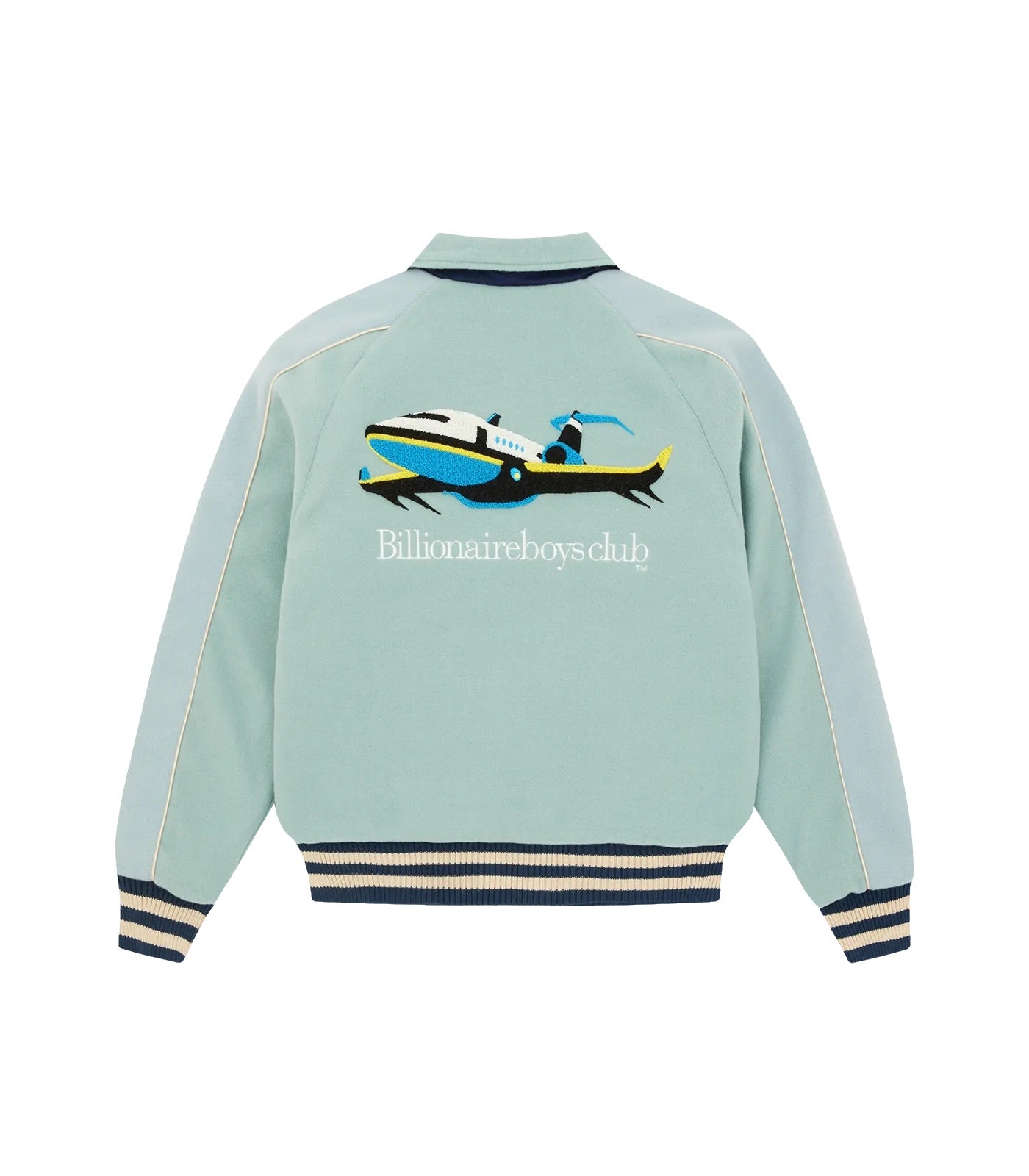 BILLIONAIRE BOYS CLUB VARSITY JACKET TEAL