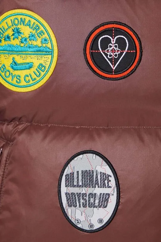 Billionaire Boys Club vest PATCHES DOWN FILLED GILET men’s brown color B23306