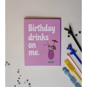 Birthday Drinks Card