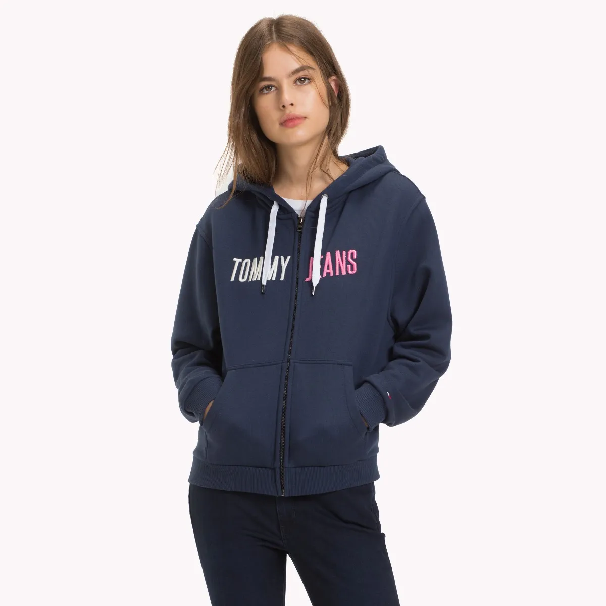 Blue Logo Zip-Thru Hoody | Sweatshirts & Hoodies | Tommy Hilfiger