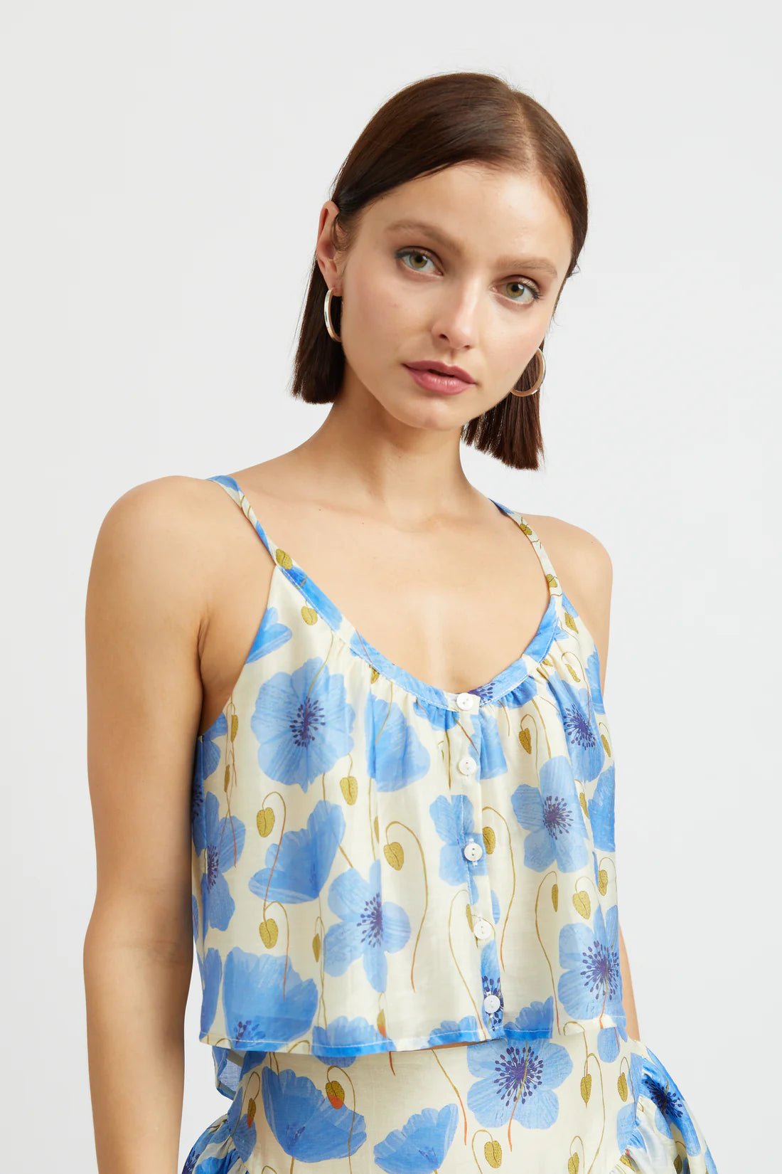 Blue Poppy Tank Top