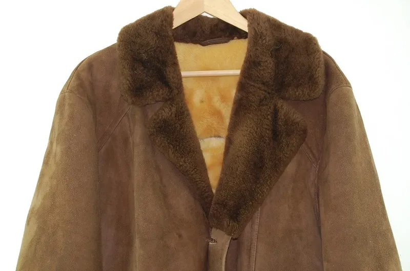 Brown Sheepskin Jacket - L