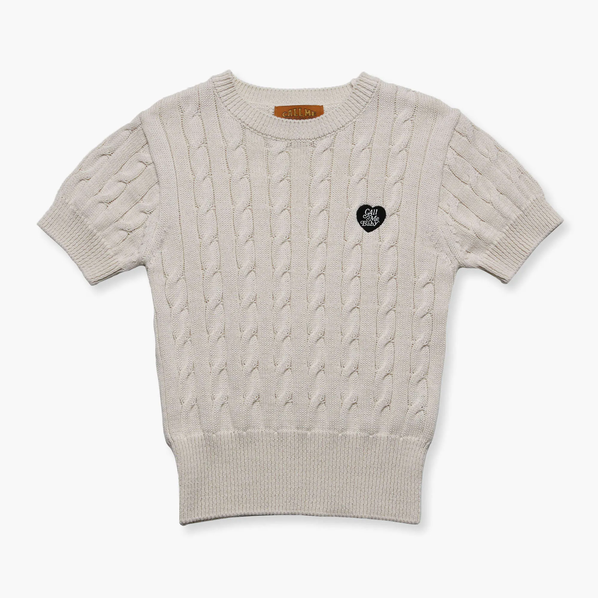 Call Me Baby  |Cotton Logo V-neck & Crew neck