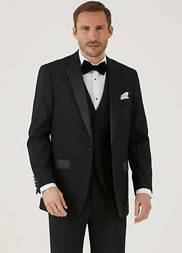 Cavendish Black Regular Fit Dinner Jacket by Skopes | Look Again