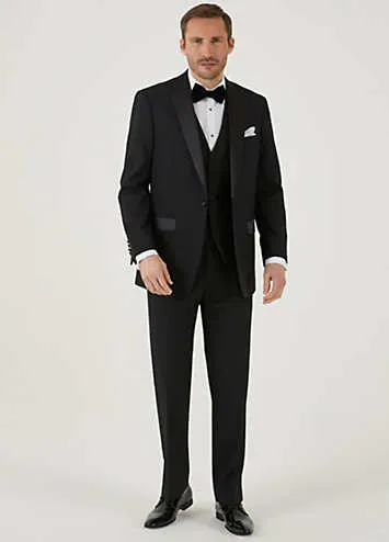 Cavendish Black Regular Fit Dinner Jacket by Skopes | Look Again