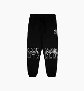 Club BB Academic Print Mens Sweatpants - Black/White