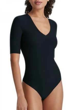 Commando Elbow Sleeve Deep V-Bodysuit