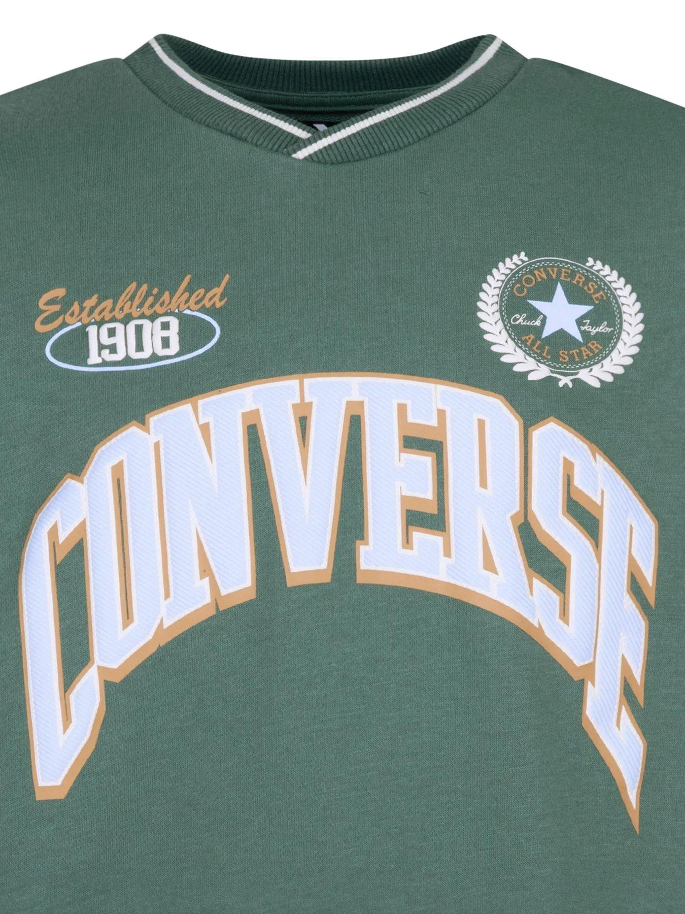 Converse Junior Boys Retro Club Crewneck - Light Green