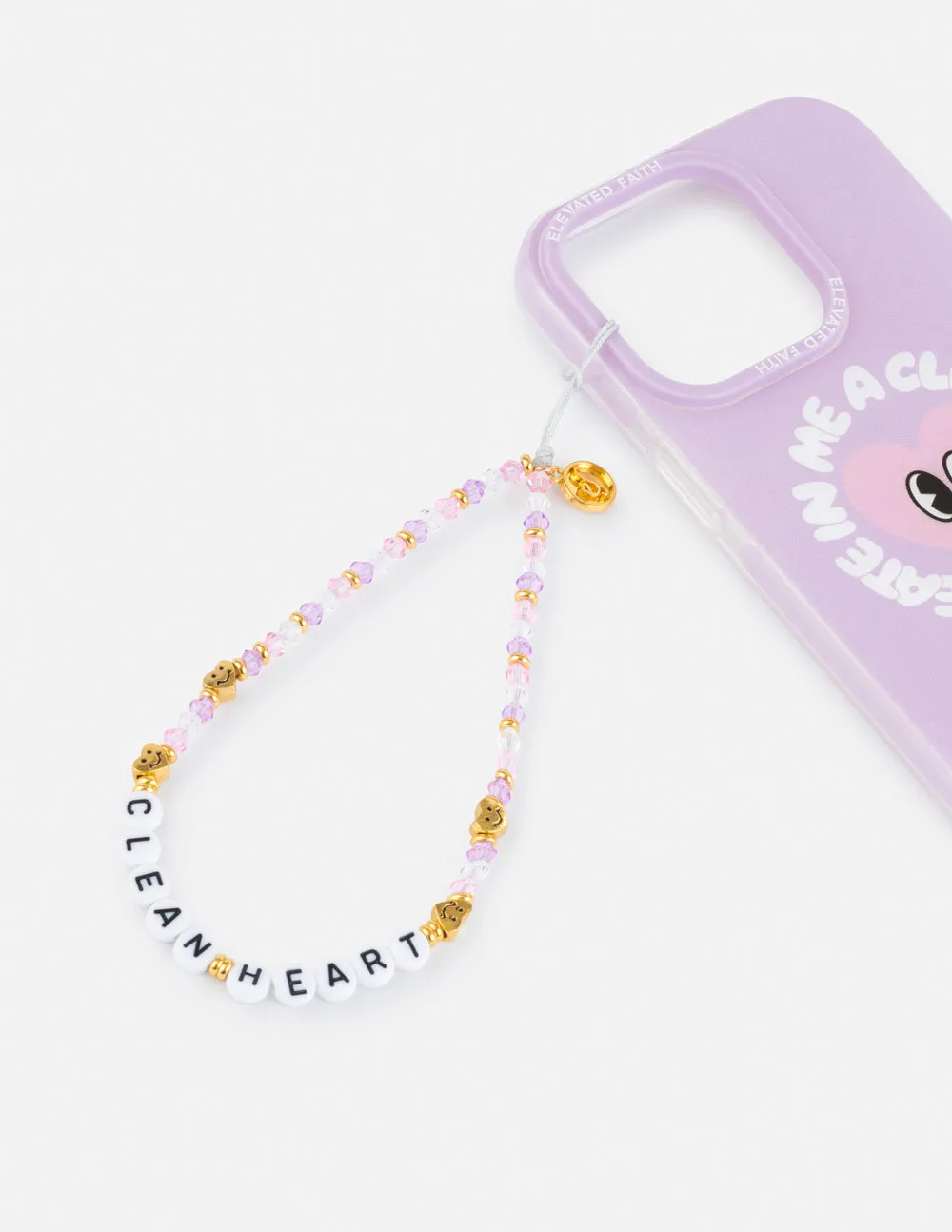 Create in Me a Clean Heart Phone Charm