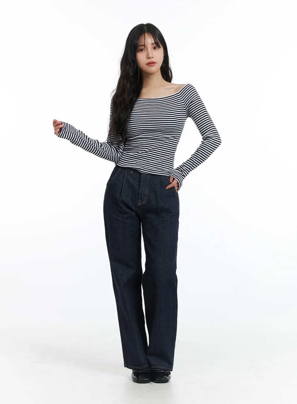 Denim Straight-Leg Jeans OJ431