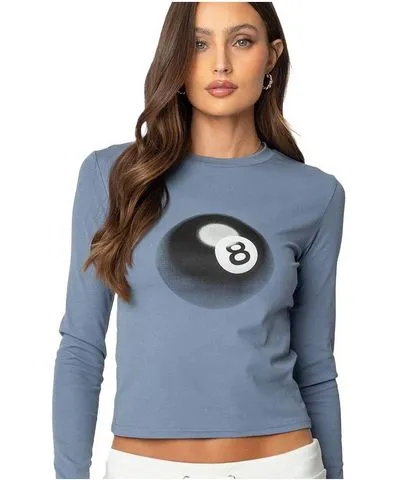 Edikted Women's Magic 8 Long Sleeve T Shirt