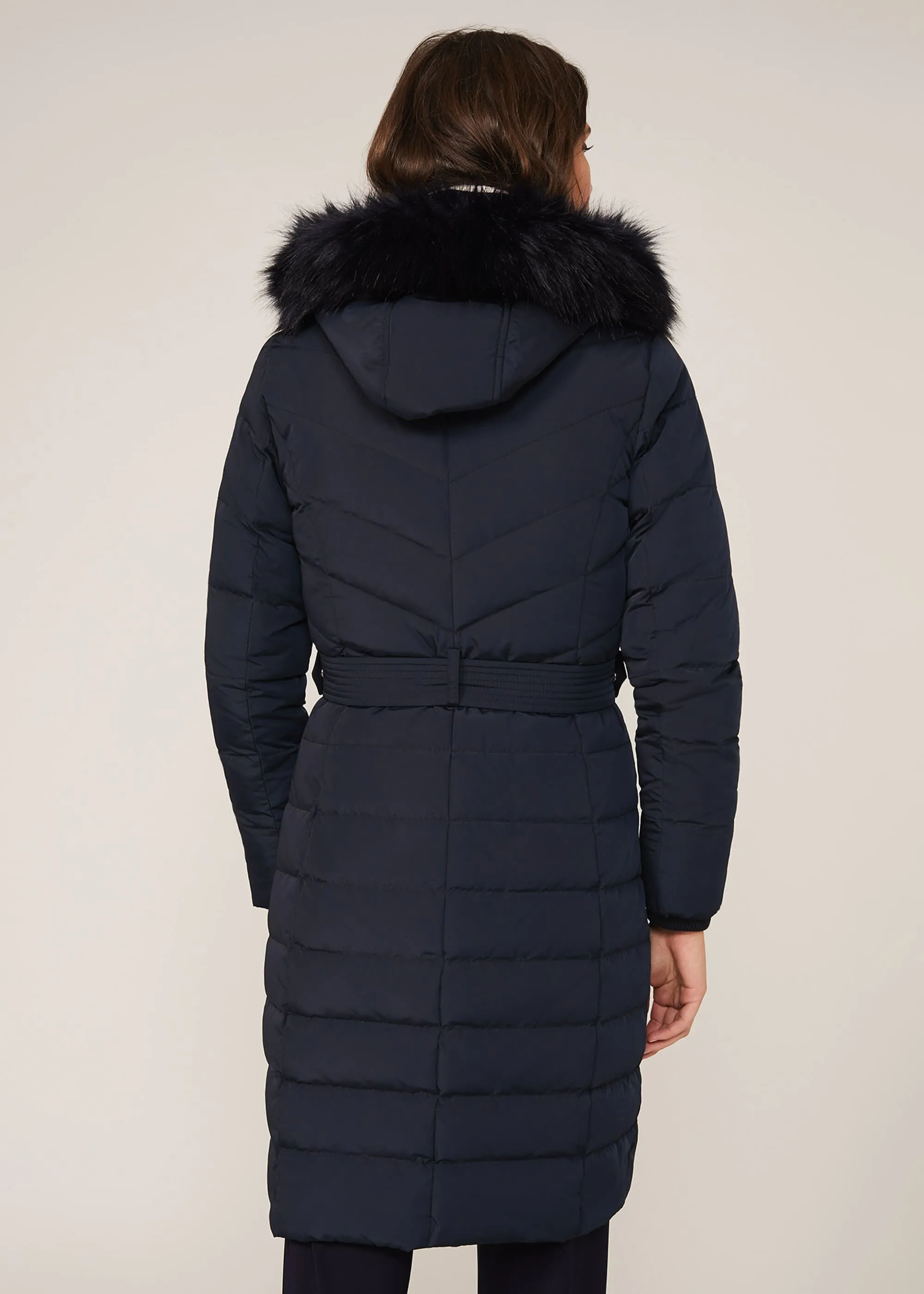 Elouise Buckle Long Puffer Coat