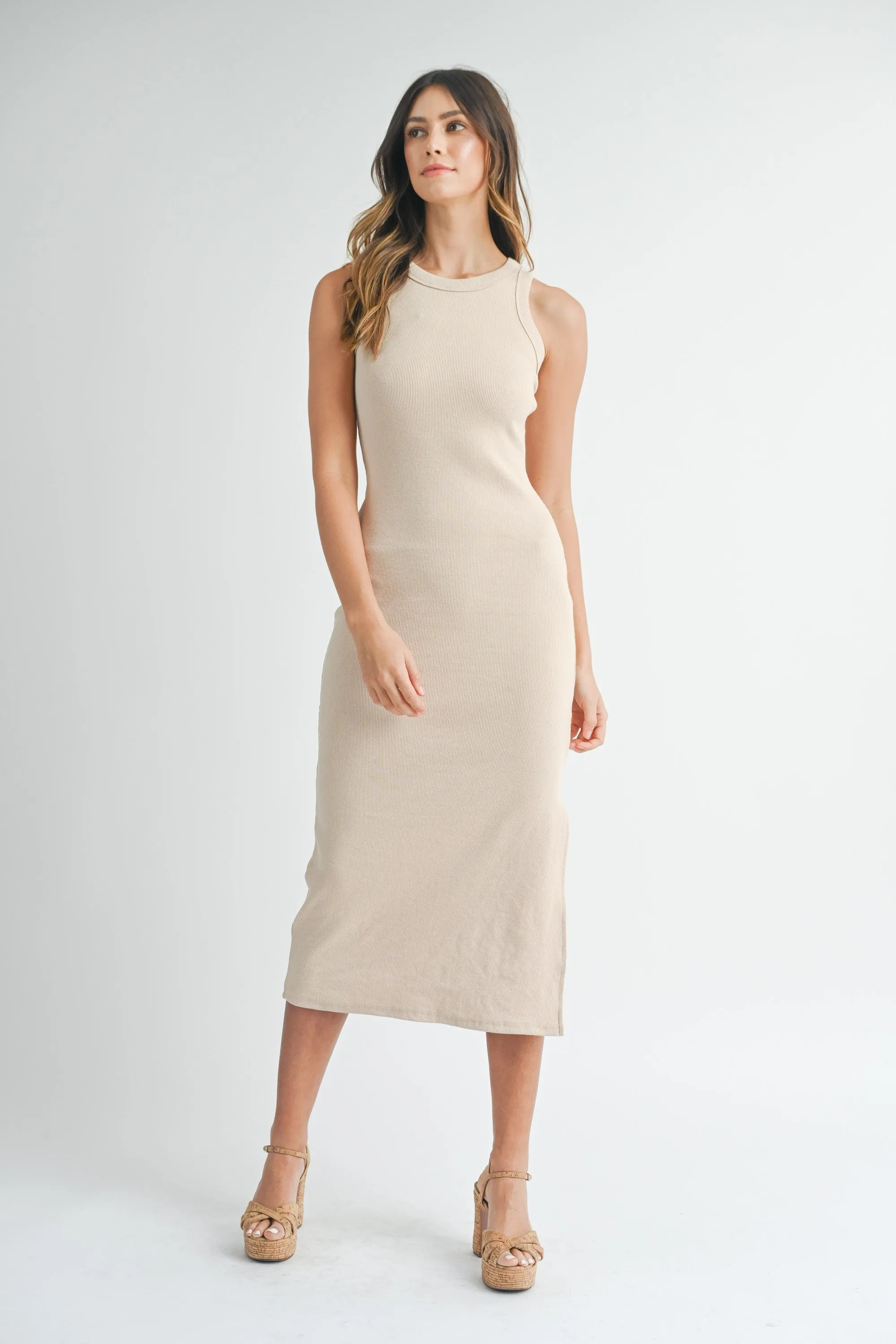 Get Me Body Dress- Taupe