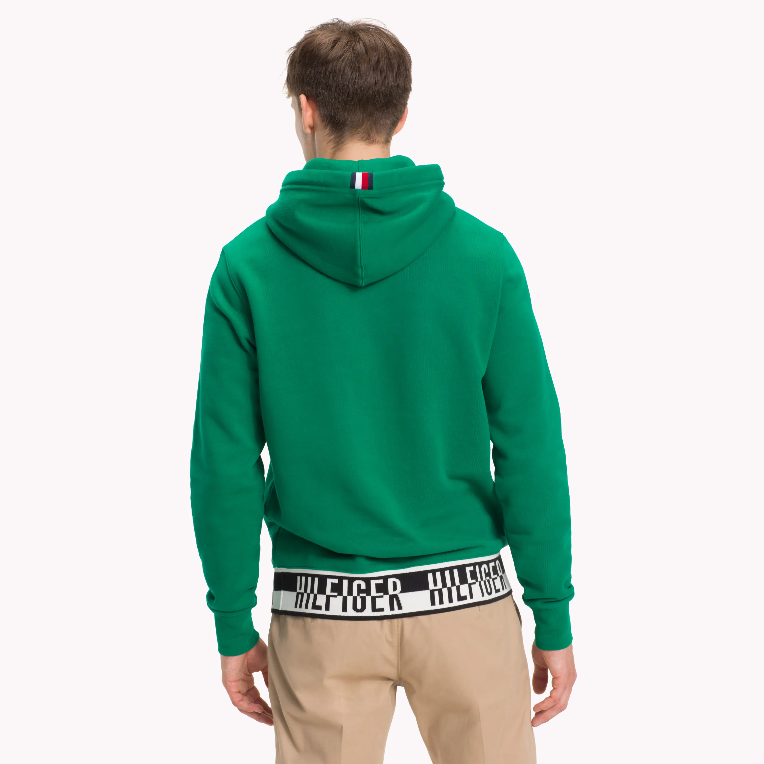 Green Logo Drawstring Hoody | Sweatshirts & Hoodies | Tommy Hilfiger