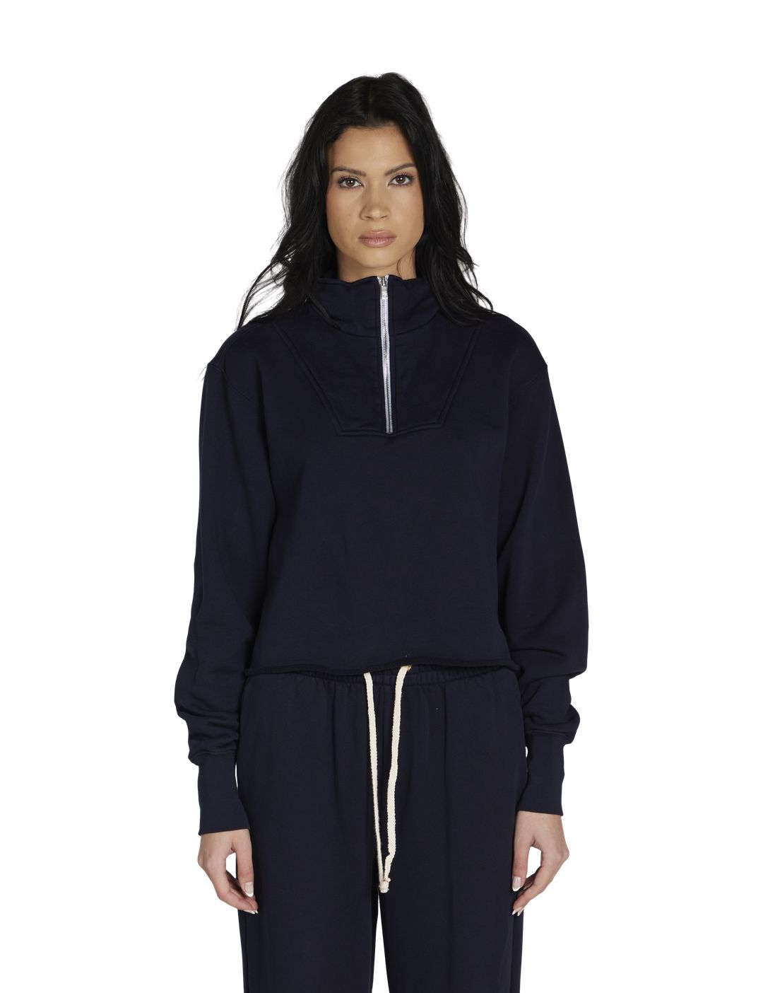 Haley Crop Half Zip Pullover