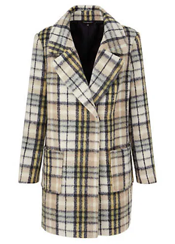 Kaleidoscope Double Breasted Chatsworth Check Coat | Grattan