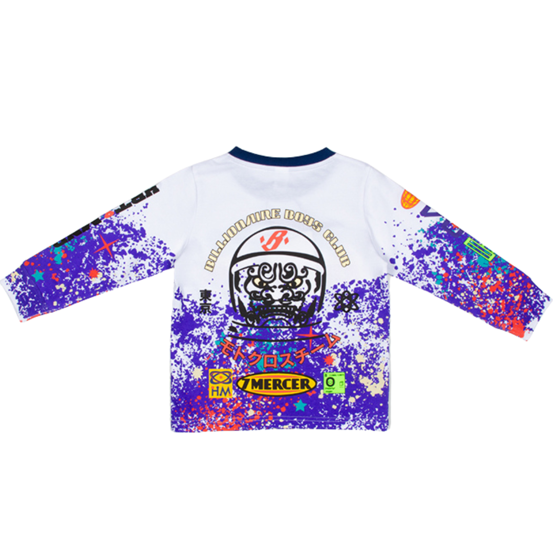 Kids Billionaire Boys Club Pegasus L/S Knit (White)