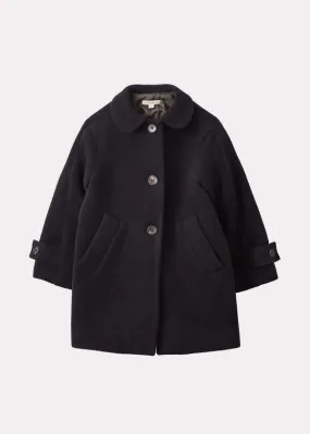 Kids Caramel Verest Coat - Dark Navy