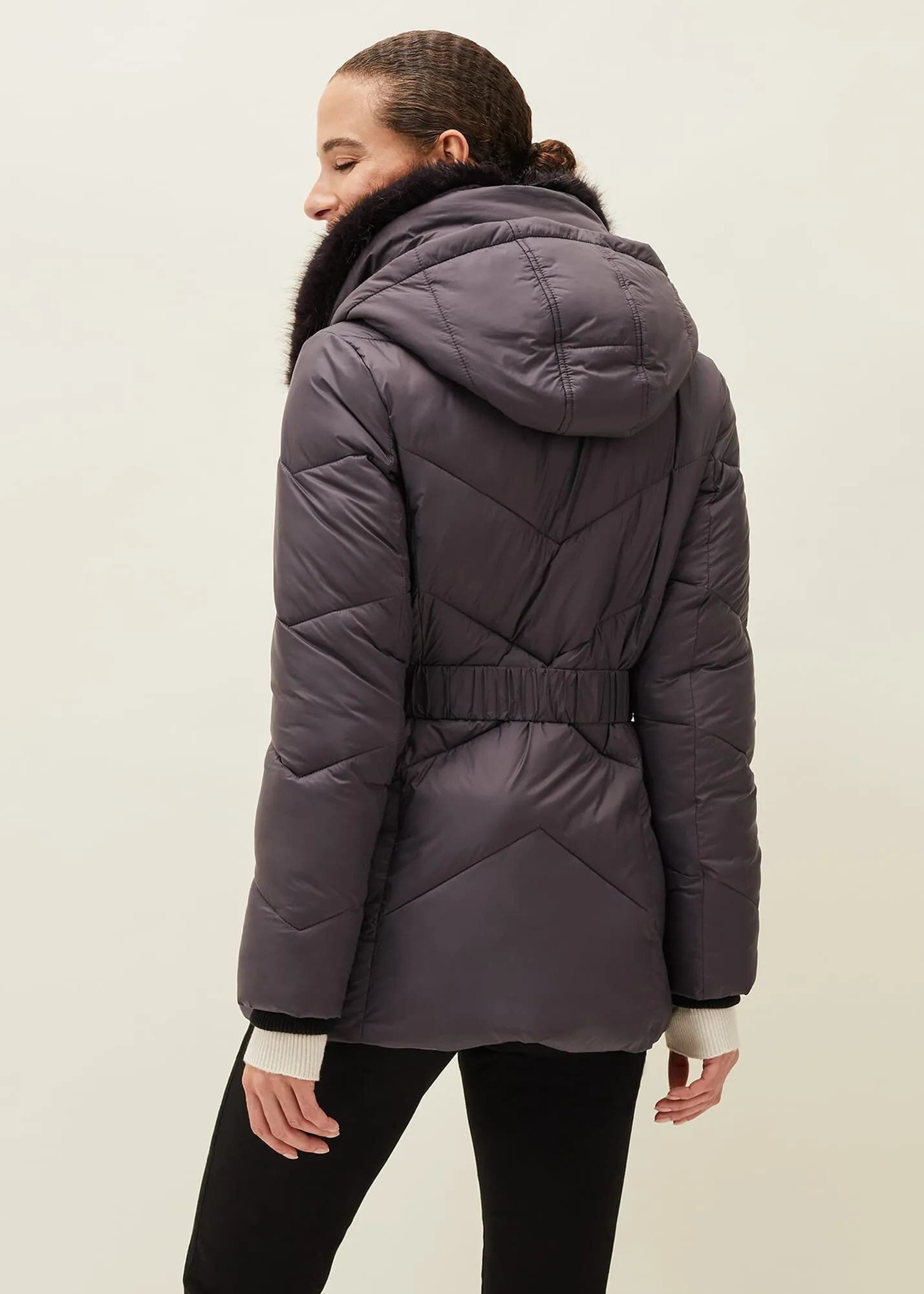 Krissy Short High Shine Puffer Coat