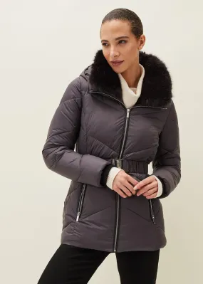 Krissy Short High Shine Puffer Coat