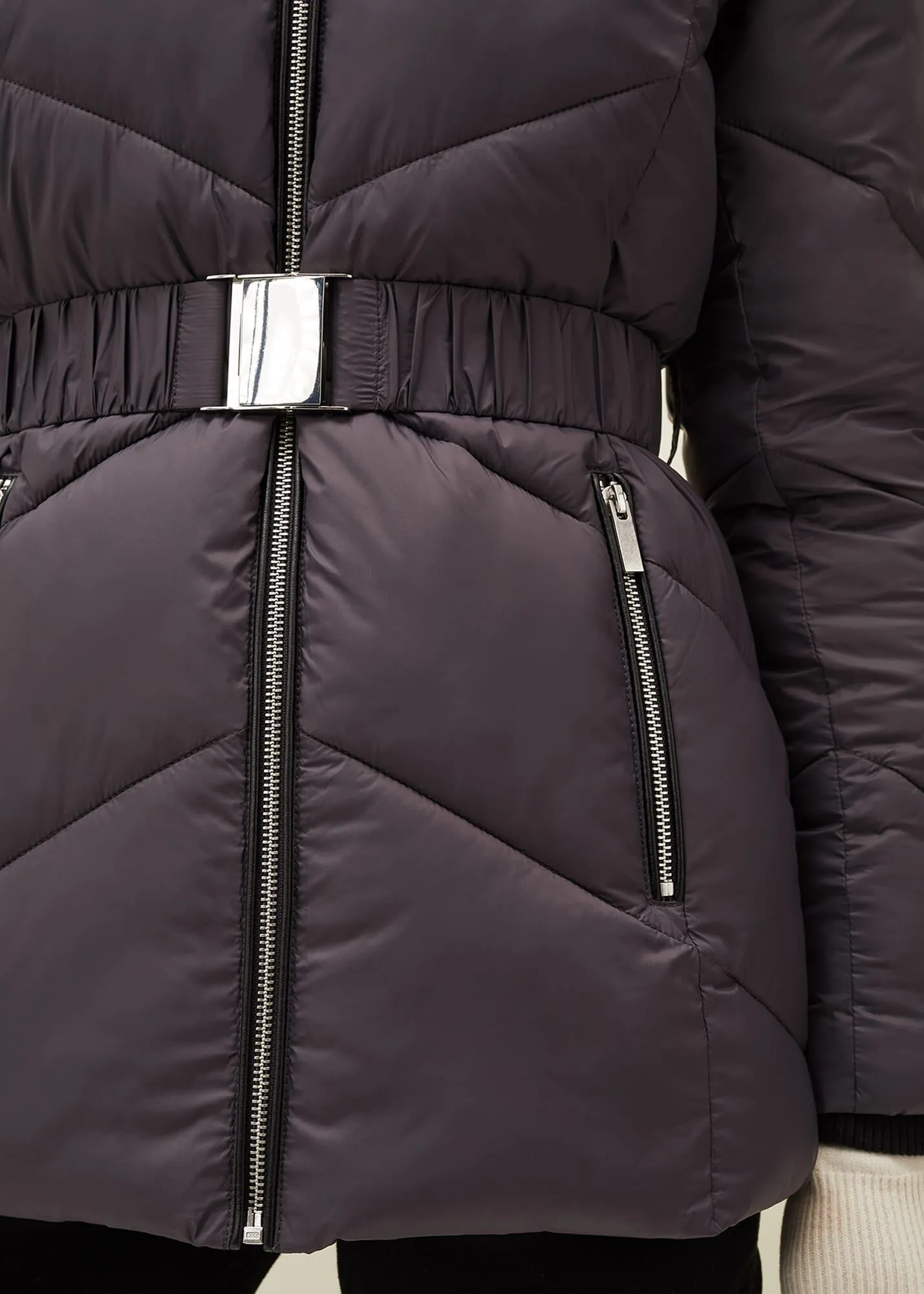 Krissy Short High Shine Puffer Coat