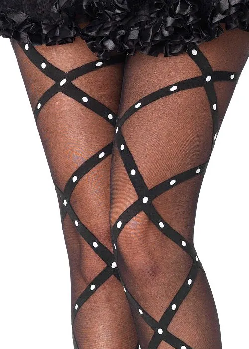 Leg Avenue Woven Criss Cross Tights ()