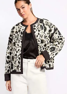 Little Mistress Animal Print Quilted Jacket by Vogue Williams | Grattan