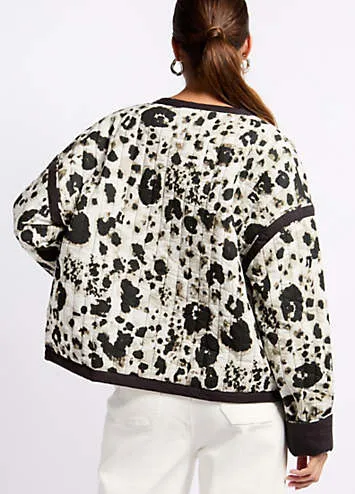 Little Mistress Animal Print Quilted Jacket by Vogue Williams | Grattan