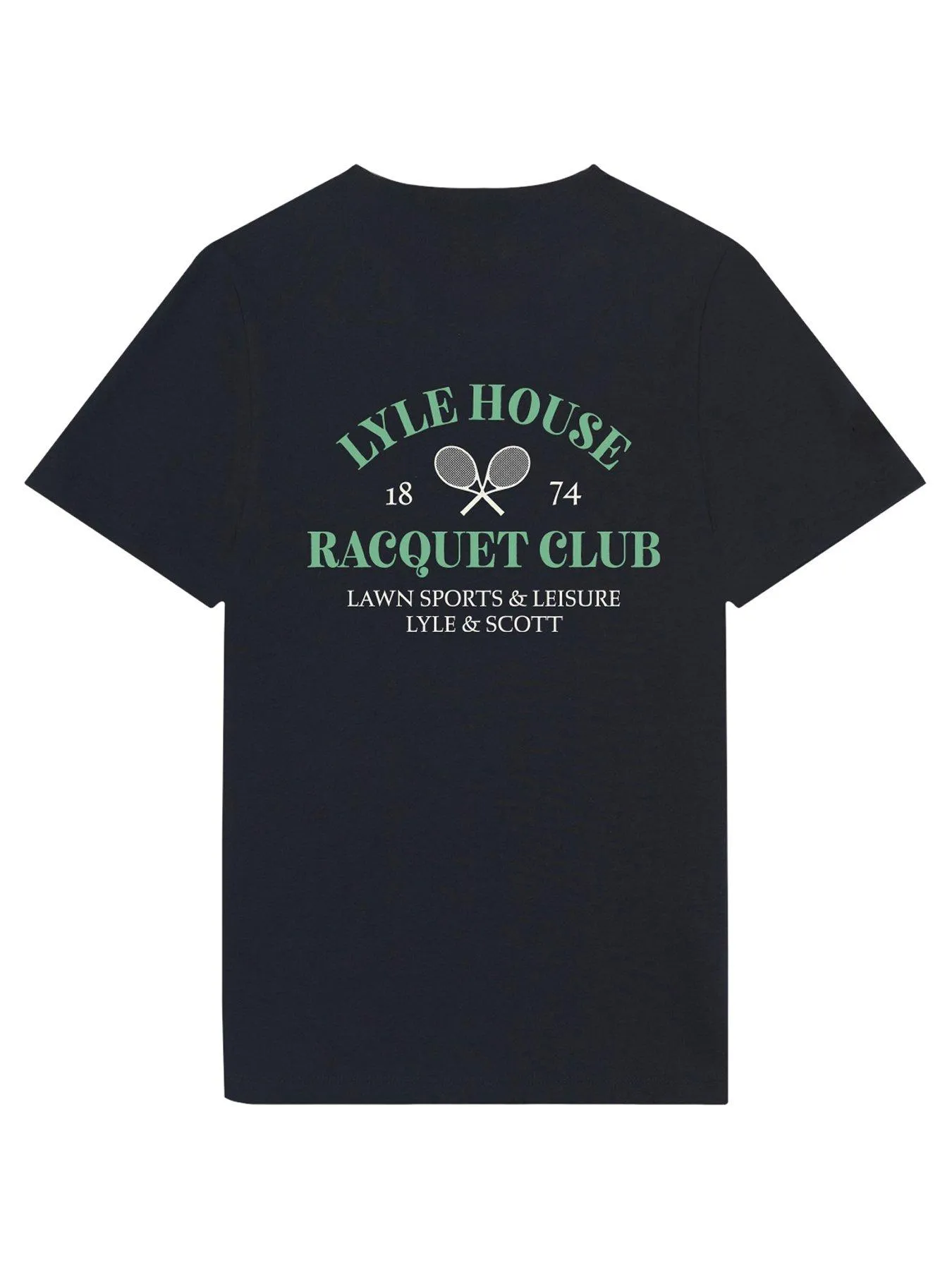 Lyle & Scott Boys Racquet Club Graphic Short Sleeve T-shirt - Dark Navy