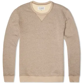 Maison Martin Margiela 14 Crew Neck Elbow Patch SweatBeige