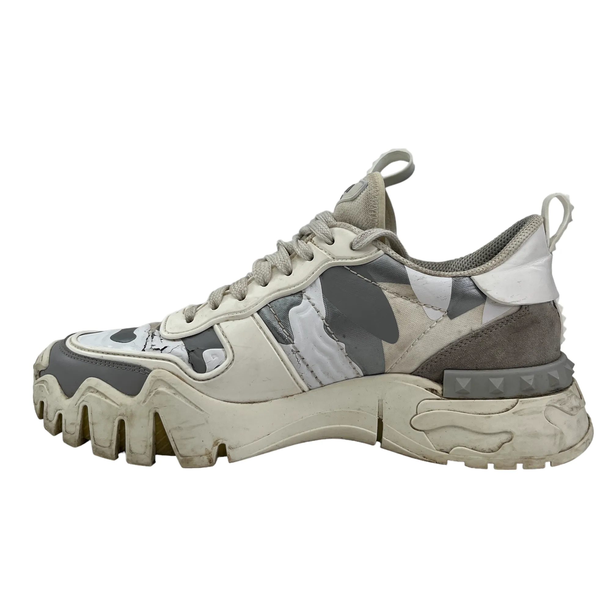 Men's Camouflage Trainers White Size EU 41.5 / UK 7.5