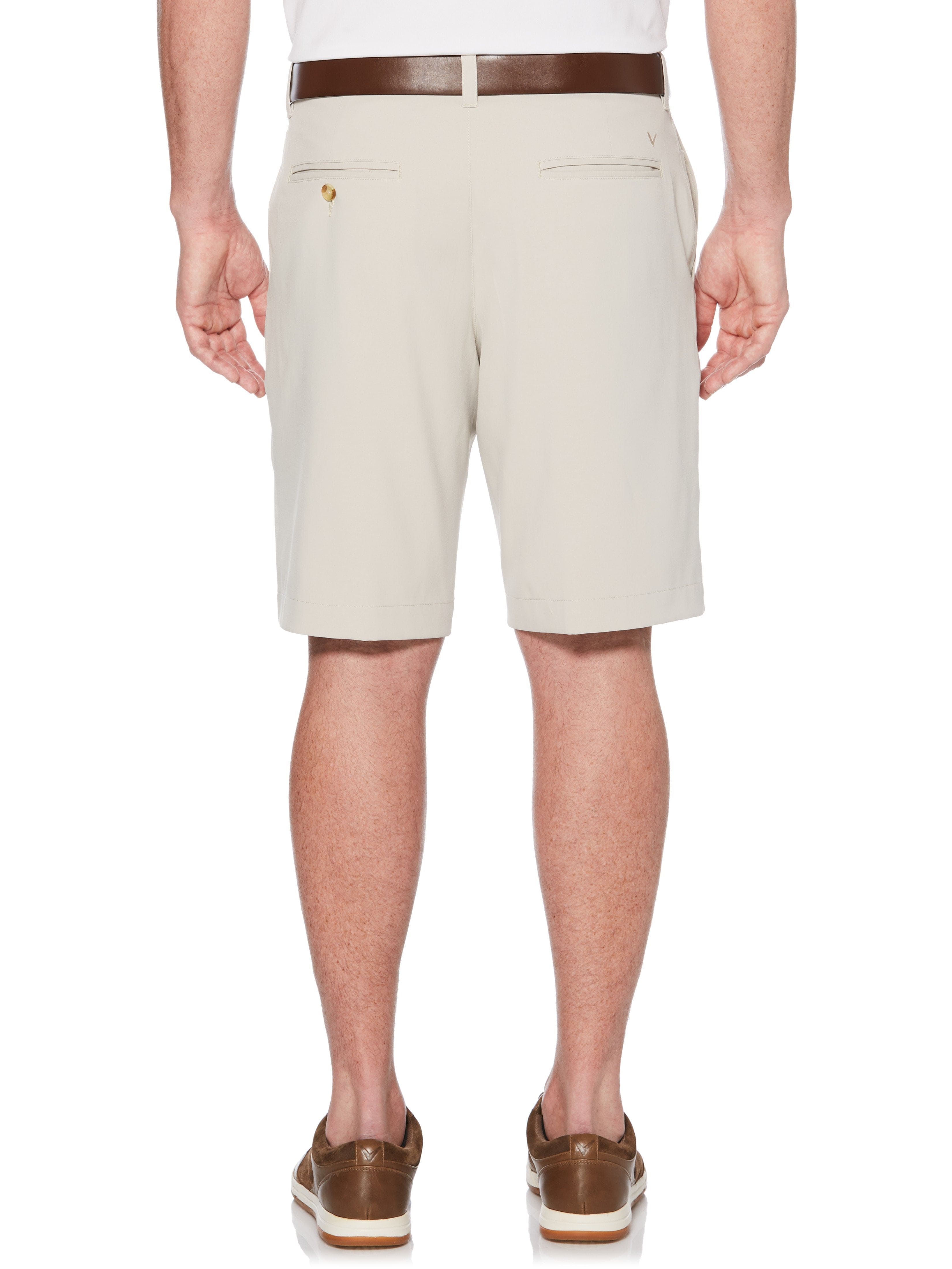 Mens Stretch Solid Short with Active Waistband