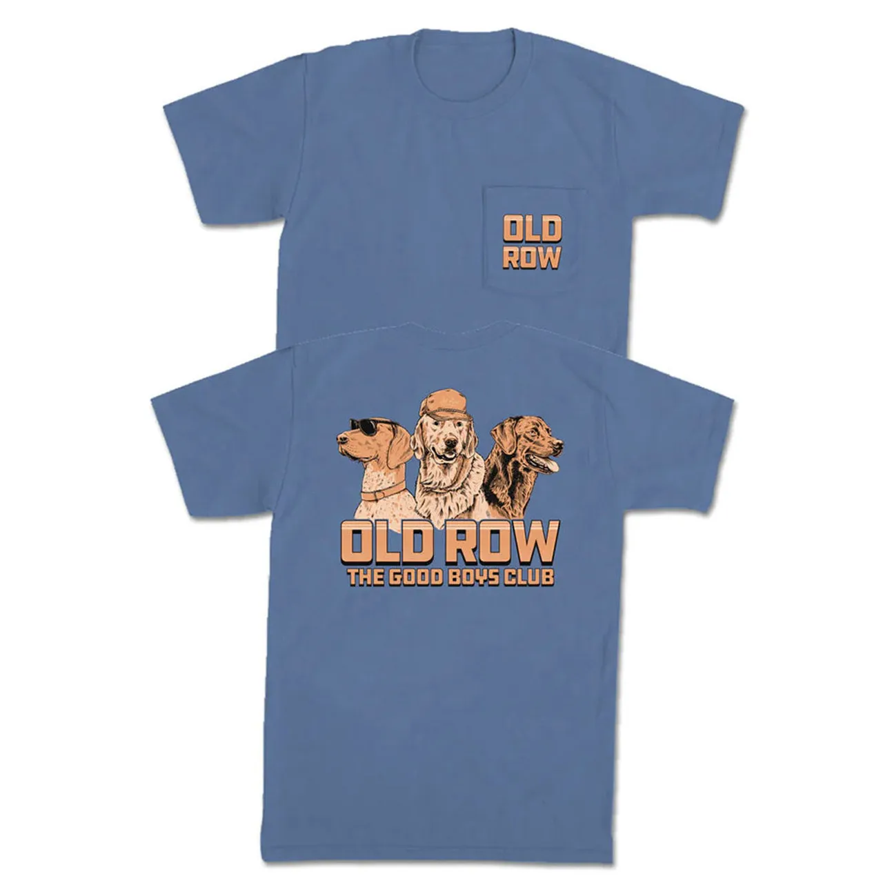 Men's Old Row The Good Boys Club Trio Tee - Blue Jean