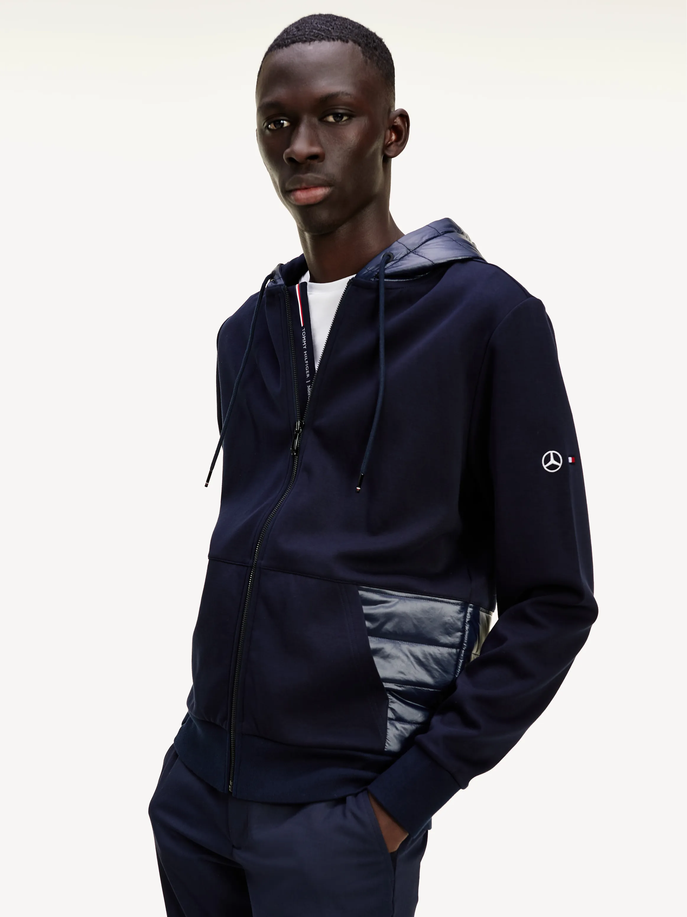 Mercedes-benz Contrast Panel Zip-thru Hoody | Sweatshirts & Hoodies | Tommy Hilfiger