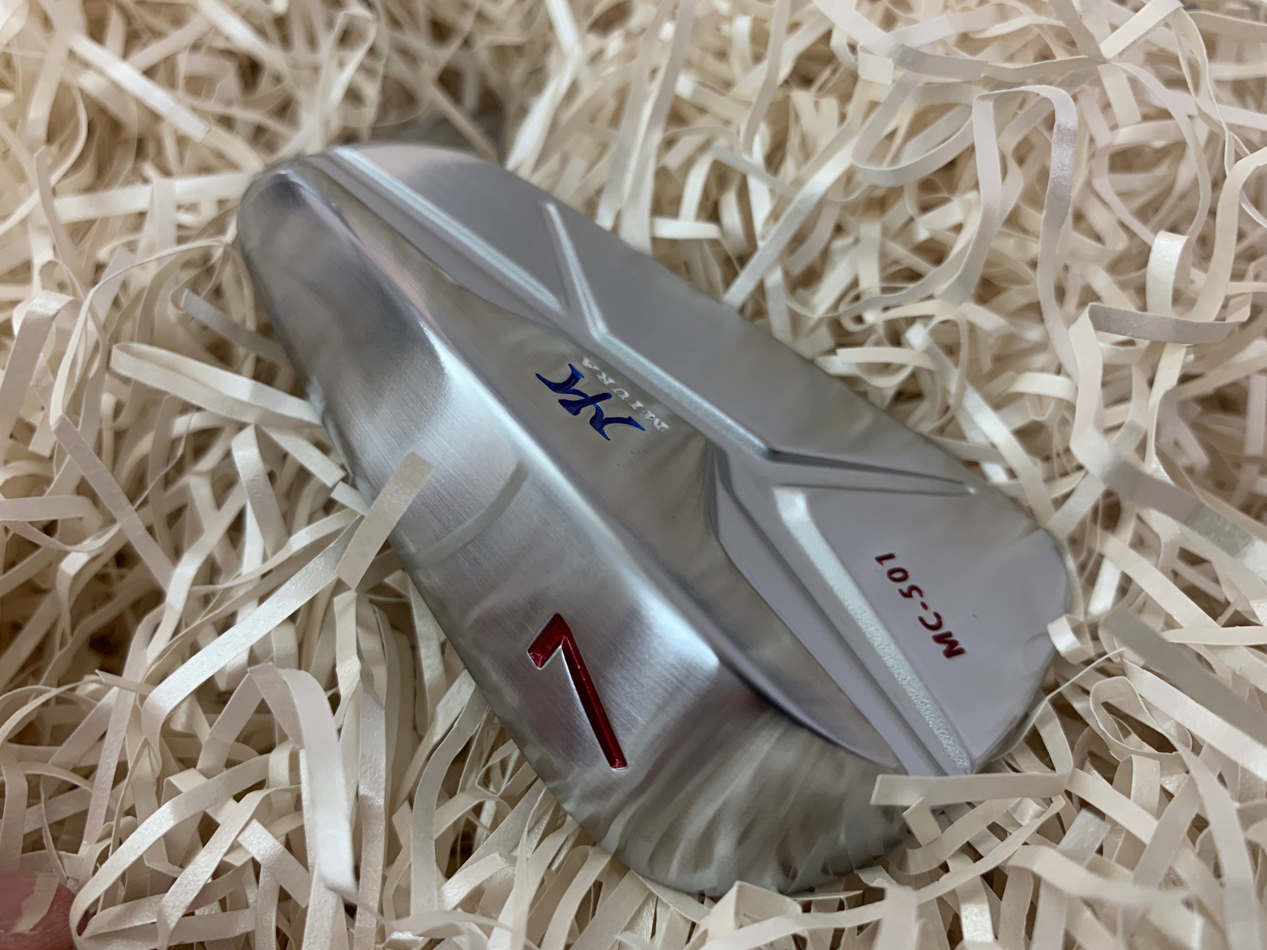 Miura Golf MC-501 Irons Red White Blue Paint Fill